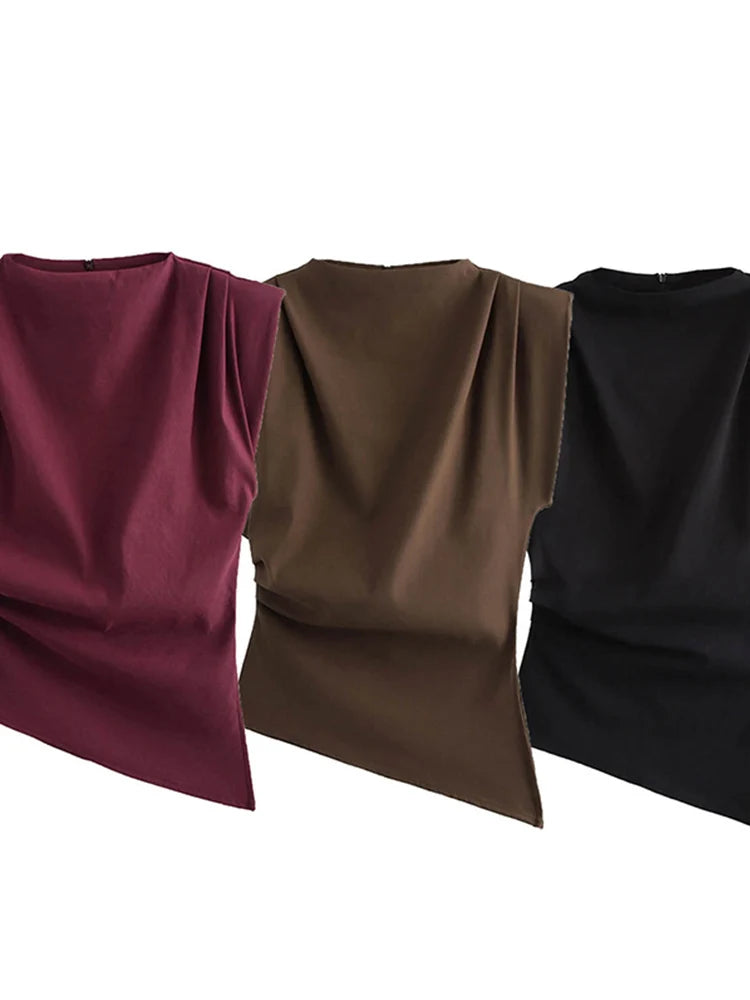 Shoulderless top
