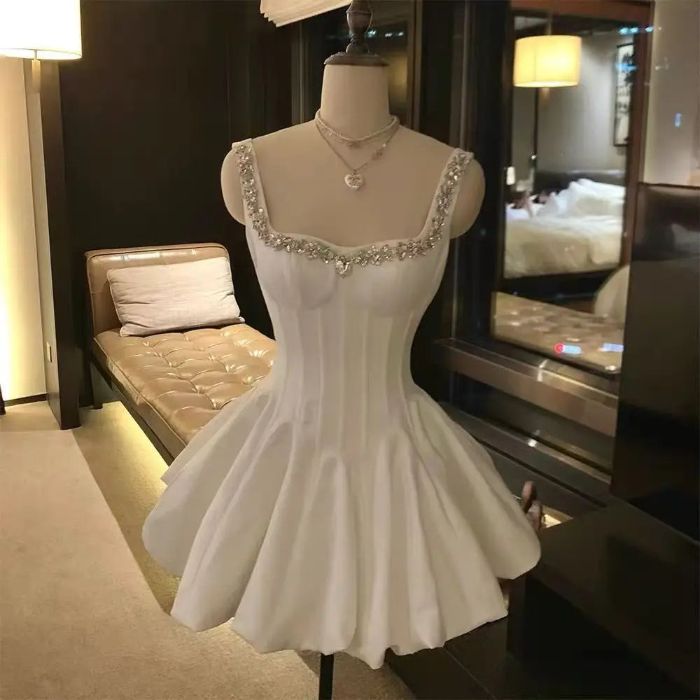 Luna Coquette Bow Mini Dress