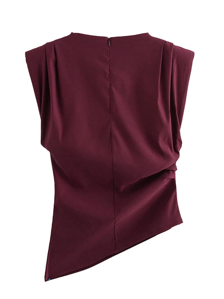 Shoulderless top