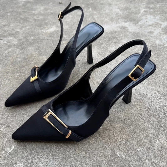 Brand Buckle heels