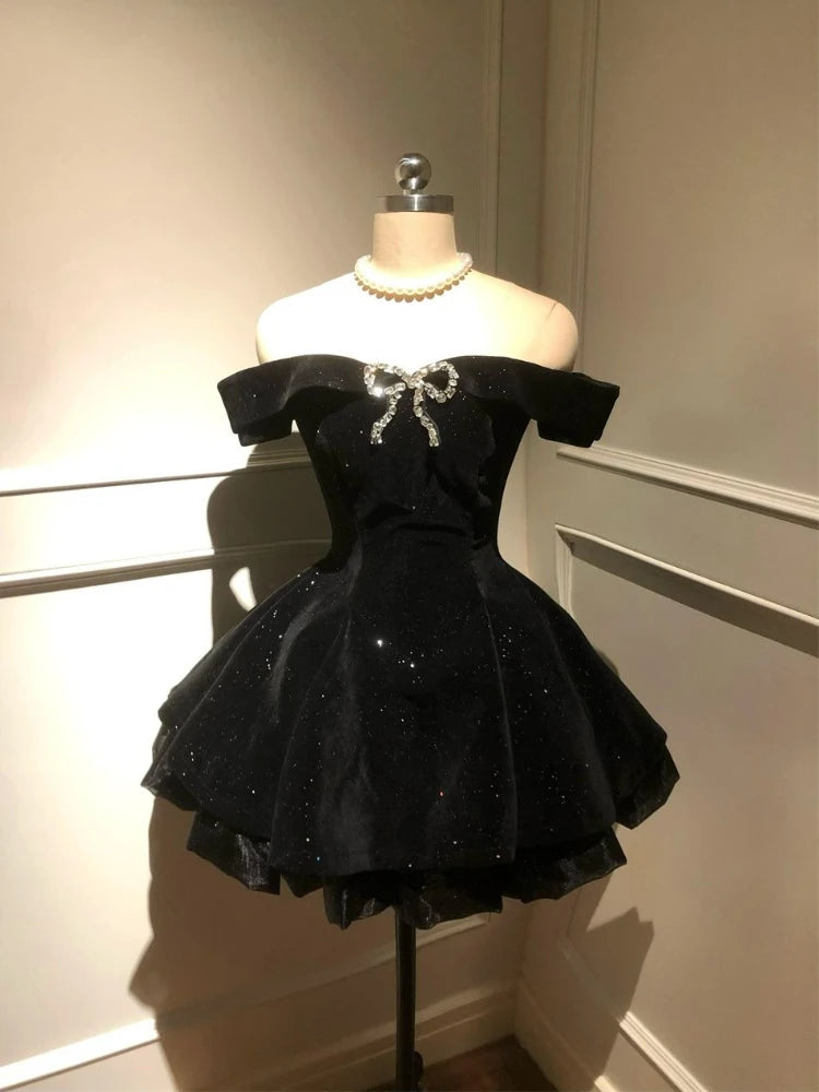 Luna Coquette Bow Mini Dress