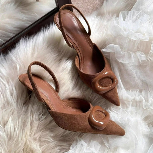 Faux Suede High-heel
