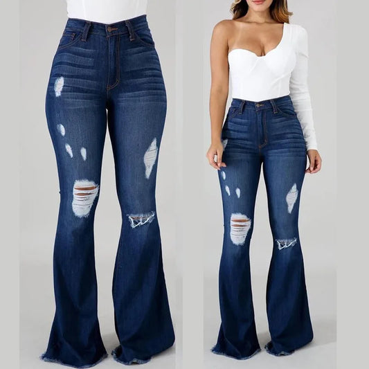 Denim Flare Pants