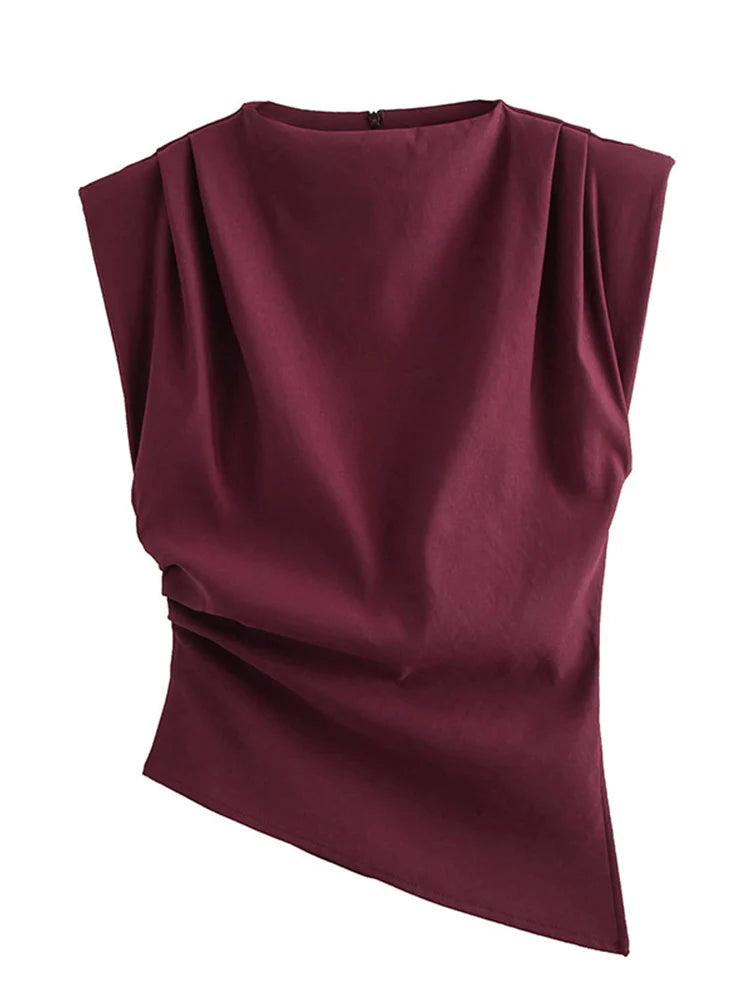 Shoulderless top